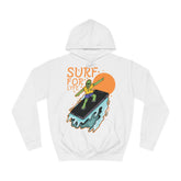 Surf For Life Unisex College Hoodie - Stylish & Cosy for Campus Life